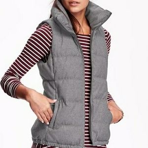 Old navy gray puff vest
